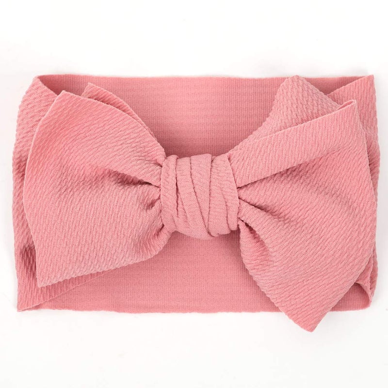 KIDOCHEESE Oversized Baby Headbands with Bows - Elastic Nylon Hairbands, Head Wraps and Hair Accessories for Newborns, Infants, Toddlers and Kids - Image 5